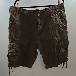 Men's Brown Matchstick Cargo Shorts